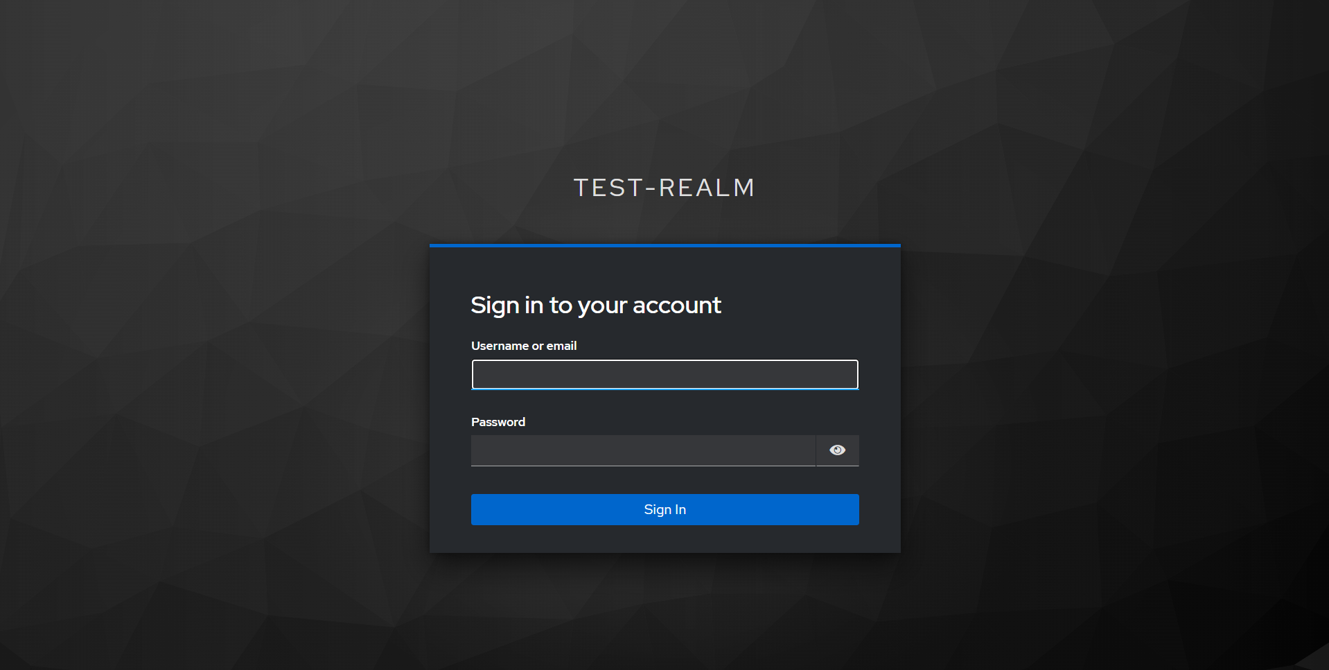 Keycloak login page displayed in the browser during the Nextcloud SSO authorization flow